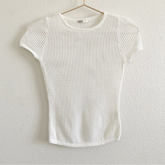 House of CB Yves Knit Top & Mariella Knit Mini Skirt Set in White XS - Picture 2 of 11